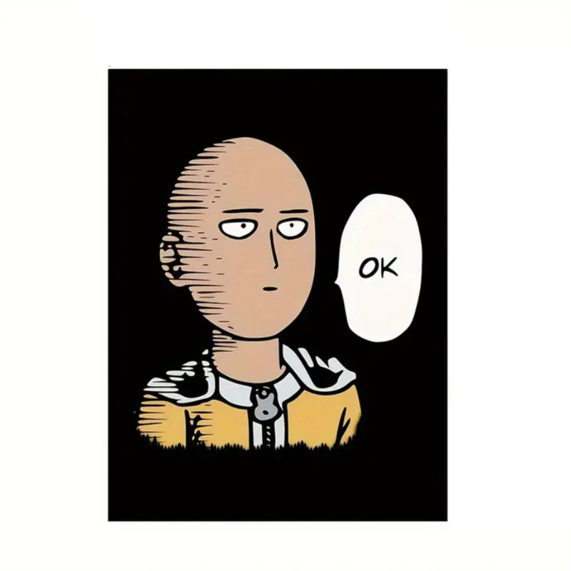 One Punch Man-Saitama "OK" Wall Art Poster (50x70cm) - 1 Piece - ملصق